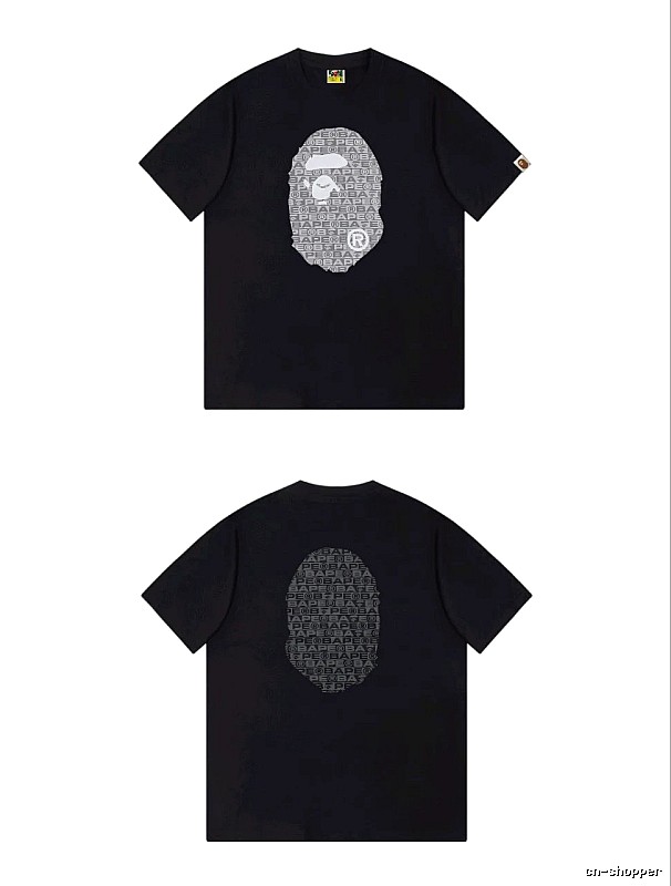 Bape Ape Head Trendy and Cool Black T-shirt