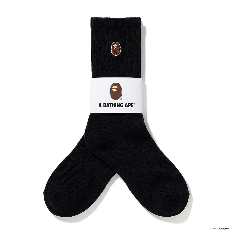 Bape Ape Head Trendy Black Socks