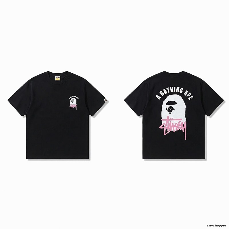 Bape Ape Head Trendy Cool Black T-shirt