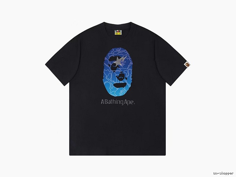 Bape Ape Head Trendy Cool Black T-shirt