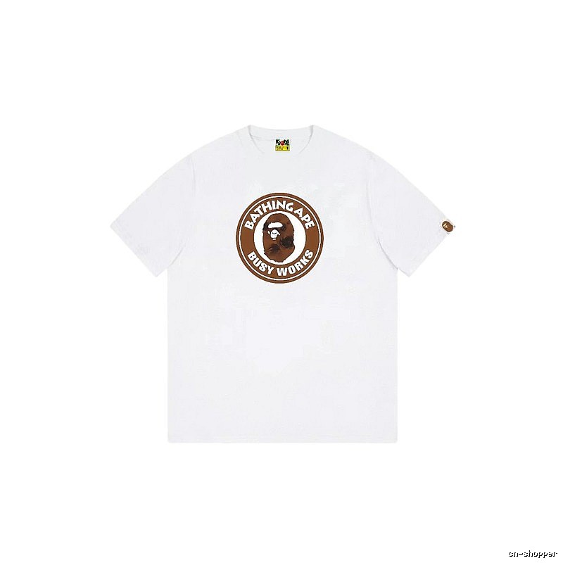 Bape Ape Head white short-sleeved shirt