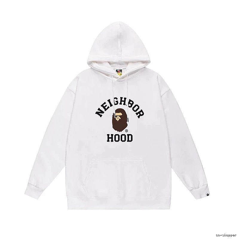 Bape Ape series white hoodie
