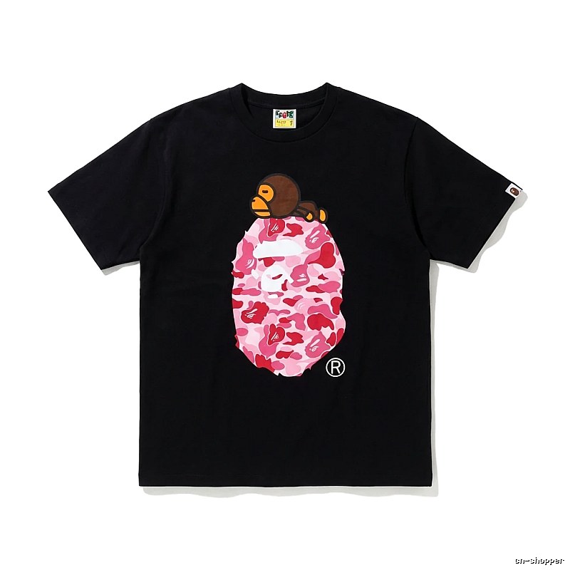 Bape camouflage style black T-shirt