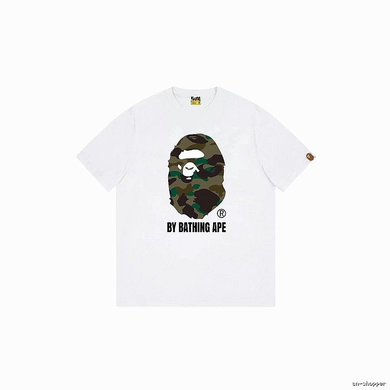 Bape camouflage-style white T-shirt