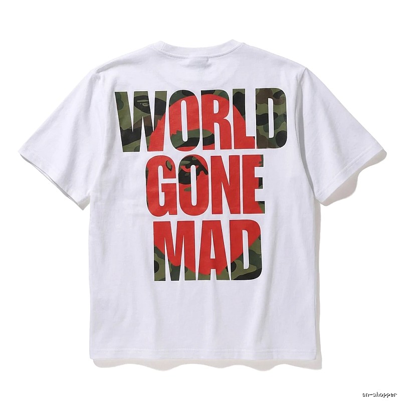 Bape camouflage style white T-shirt
