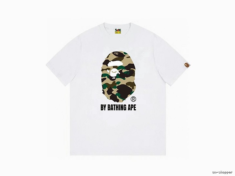 Bape camouflage style white T-shirt