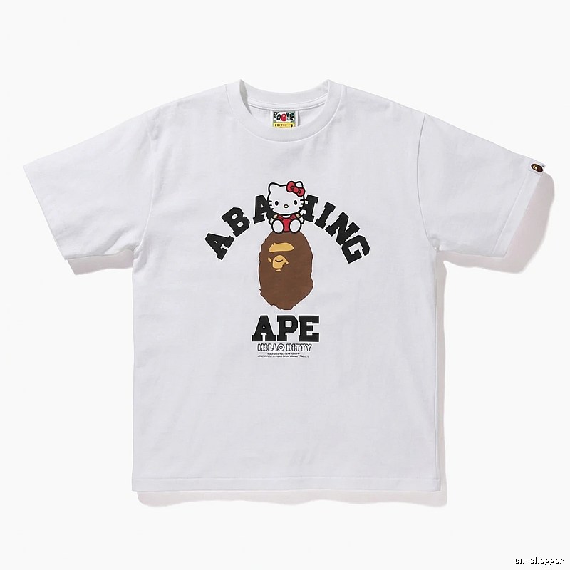 Bape Co-branded Cartoon White T-shirt