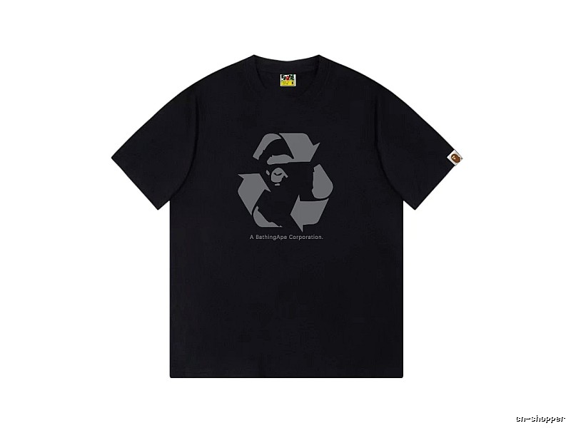 Bape Recycling Series Black Short Sleeve