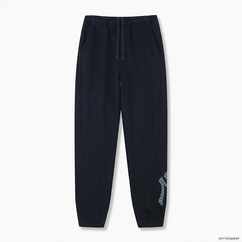 Basic style casual black pants of MLB