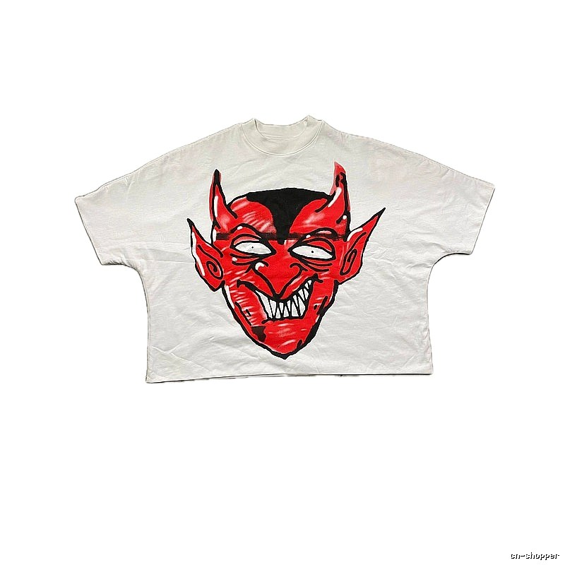 Billionaire Devil Print White T-shirt