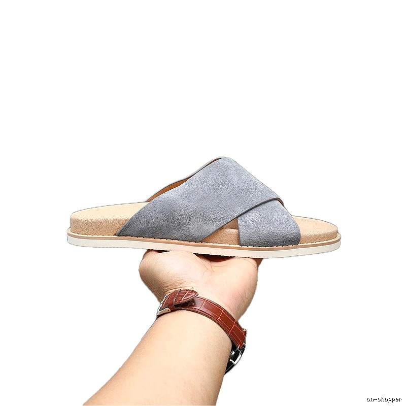 Brunello Cucinelli Casual-style Gray Slides