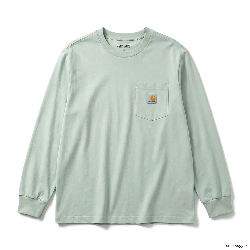 Carhartt basic simple style light green sweatshirt