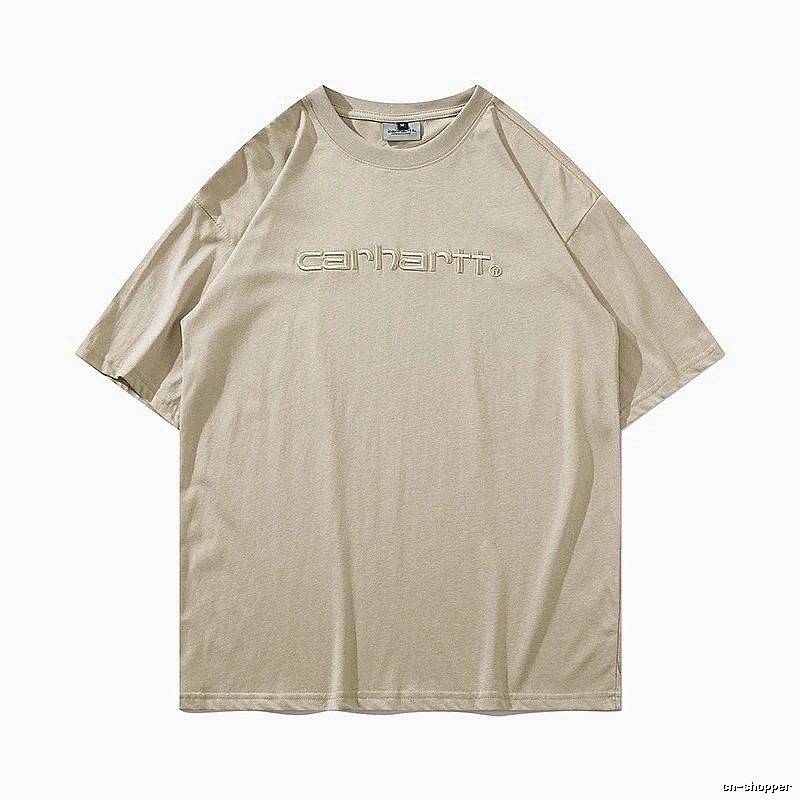 Carhartt Casual Logo T-shirt Light Blue Subtle for Streetwear Looks