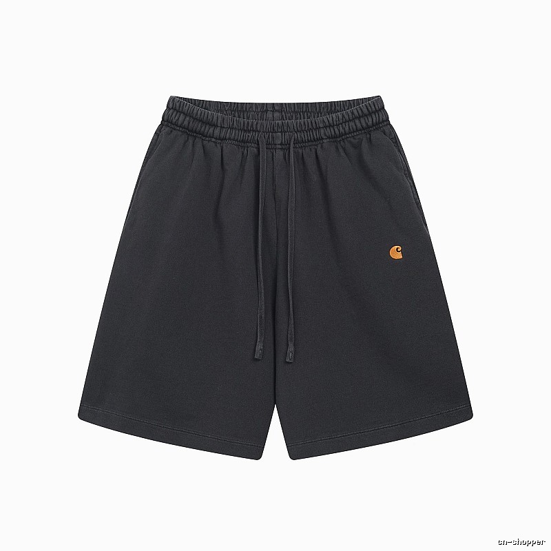 Carhartt Small Logo Workwear Style Carbon Black Casual Shorts
