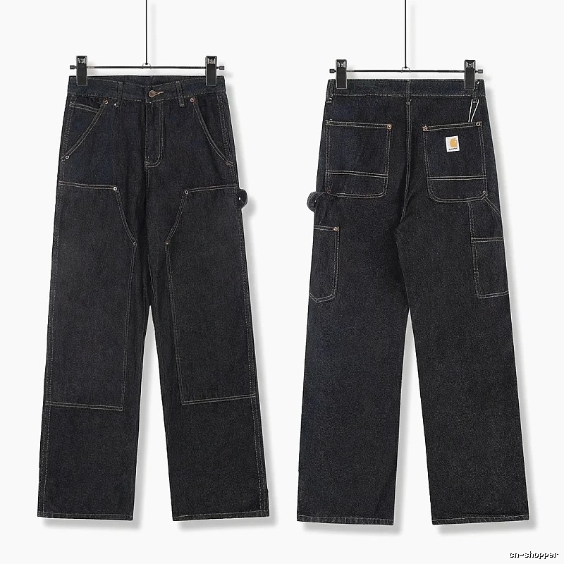 Carhartt workwear style dark denim jeans