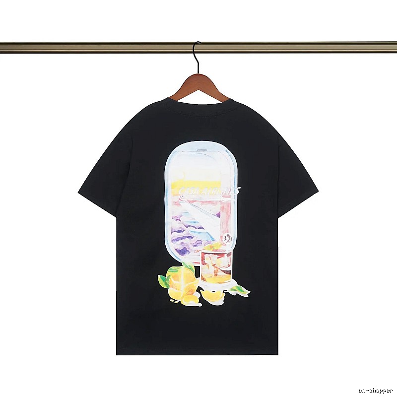 Casablanca Aviation Series Trendy Cool Black T-shirt