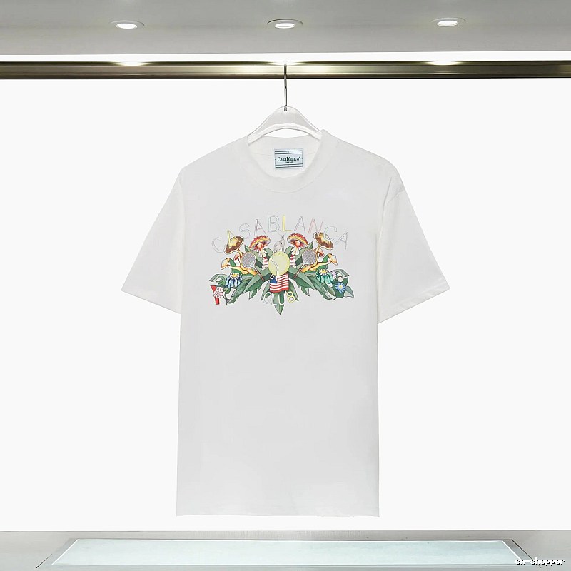 Casablanca Floral Print White T-shirt
