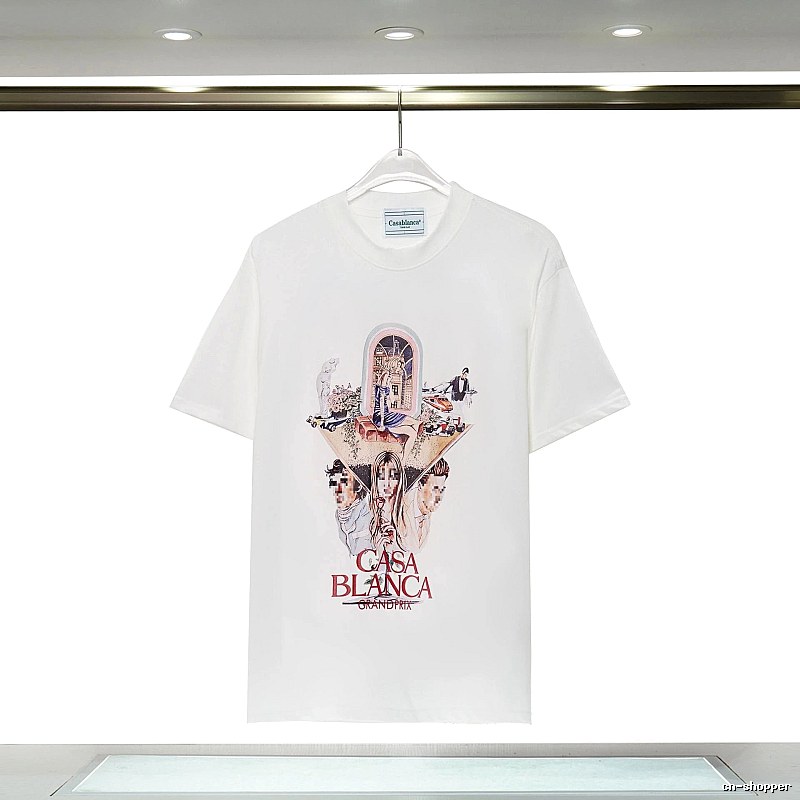Casablanca Grand Prix Printed White T-shirt