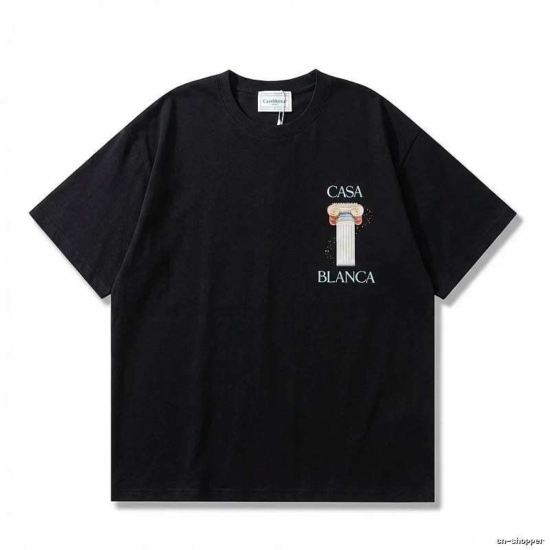 Casablanca Print Retro Black T-shirt