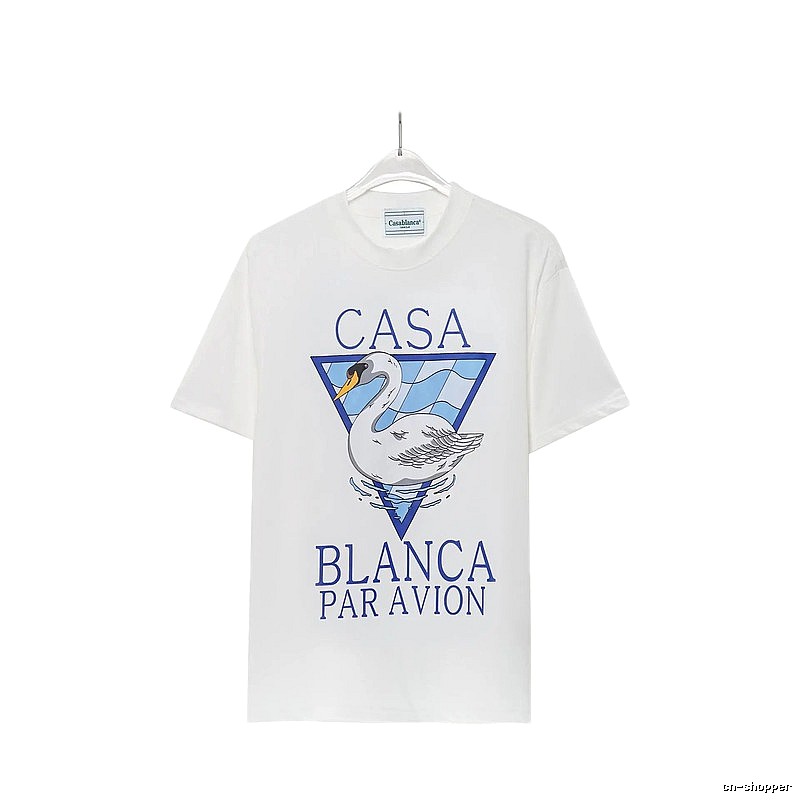 Casablanca Printed Fashionable White T-shirt