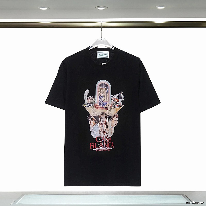 Casablanca Printed Trendy Black T-shirt
