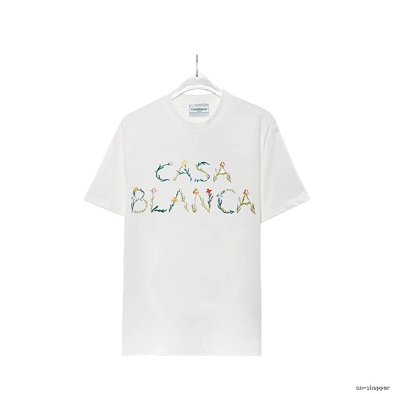 Casablanca - style printed white T - shirt