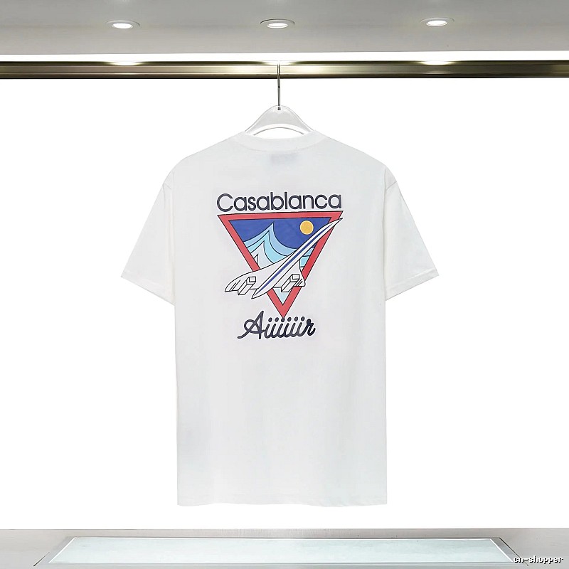 Casablanca Triangle Print White T-shirt