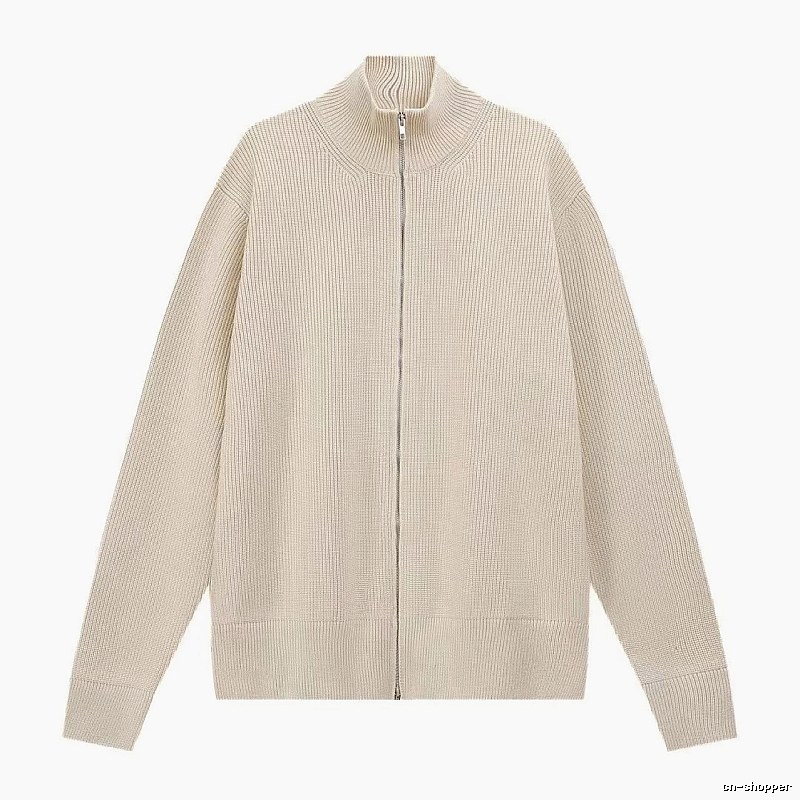Casual Zip jacket Black Minimalist Full for Streetwear Looks
