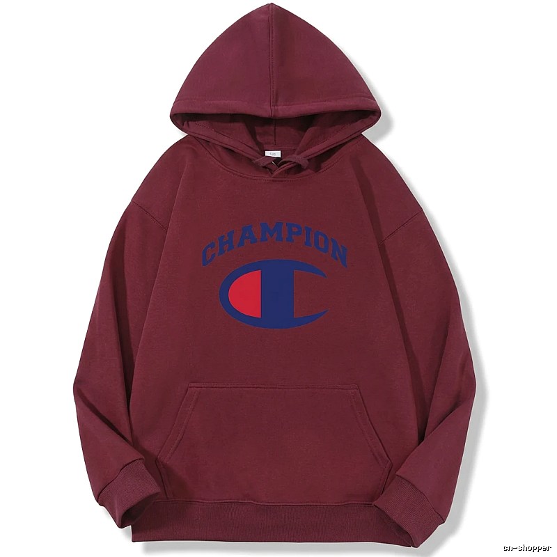 Champion classic burgundy hooded sweatshirt