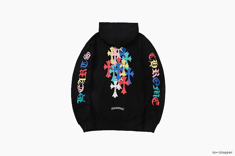 Chrome Hearts 2088-39 Black Cross Graphic Hoodie Resort Wear