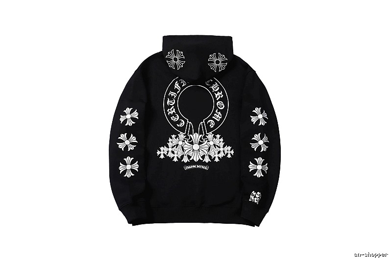 Chrome Hearts 2088-82 Black Cross Graphic Hoodie Match Day