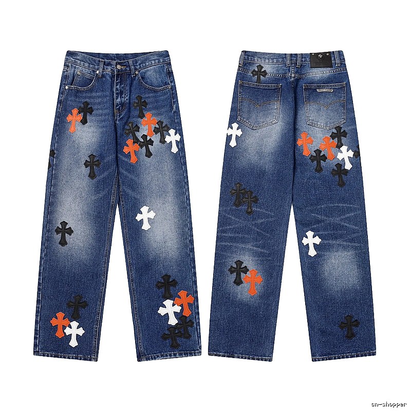 Chrome Hearts Casual Graphic jeans Light Denim Jeans for Comfortable Styling