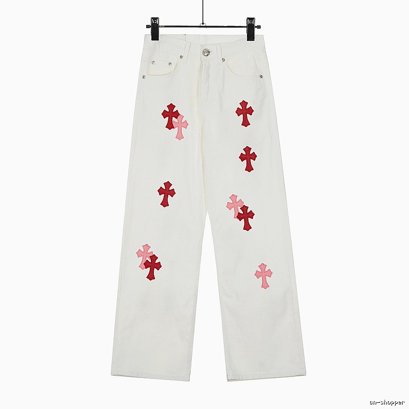 Chrome Hearts Casual Graphic jeans Light Denim Jeans for Streetwear Looks
