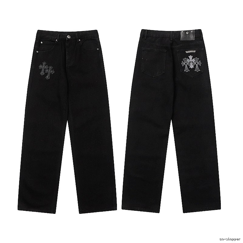 Chrome Hearts Classic Graphic jeans Light Denim Jeans with Travel-Friendly Style