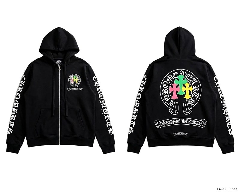Chrome Hearts Colorful Retro Style Sweatshirt