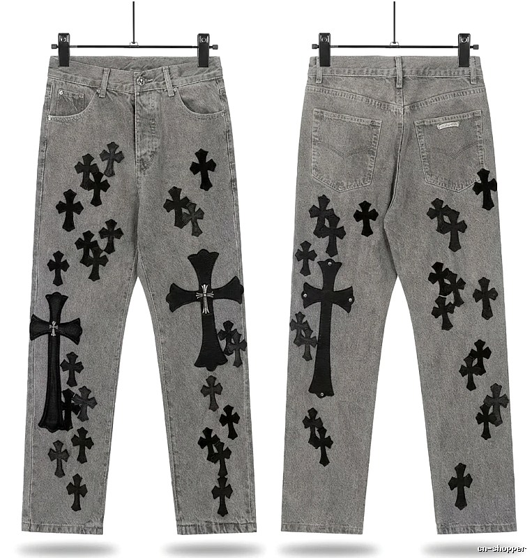 Chrome Hearts Cross Grey Jeans