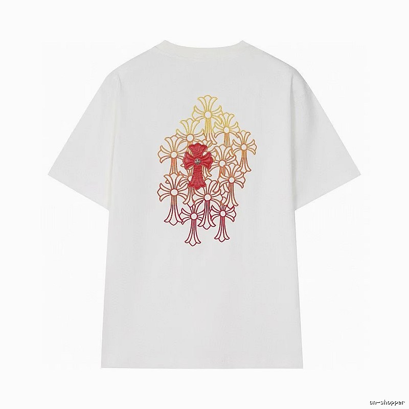 Chrome Hearts Cross Series Street Style White Short-sleeve T-shirt