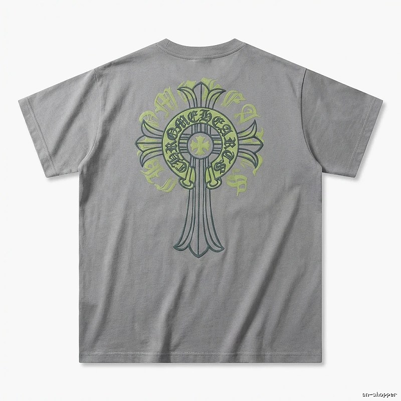 Chrome Hearts Cross trendy brand Grey T-shirt