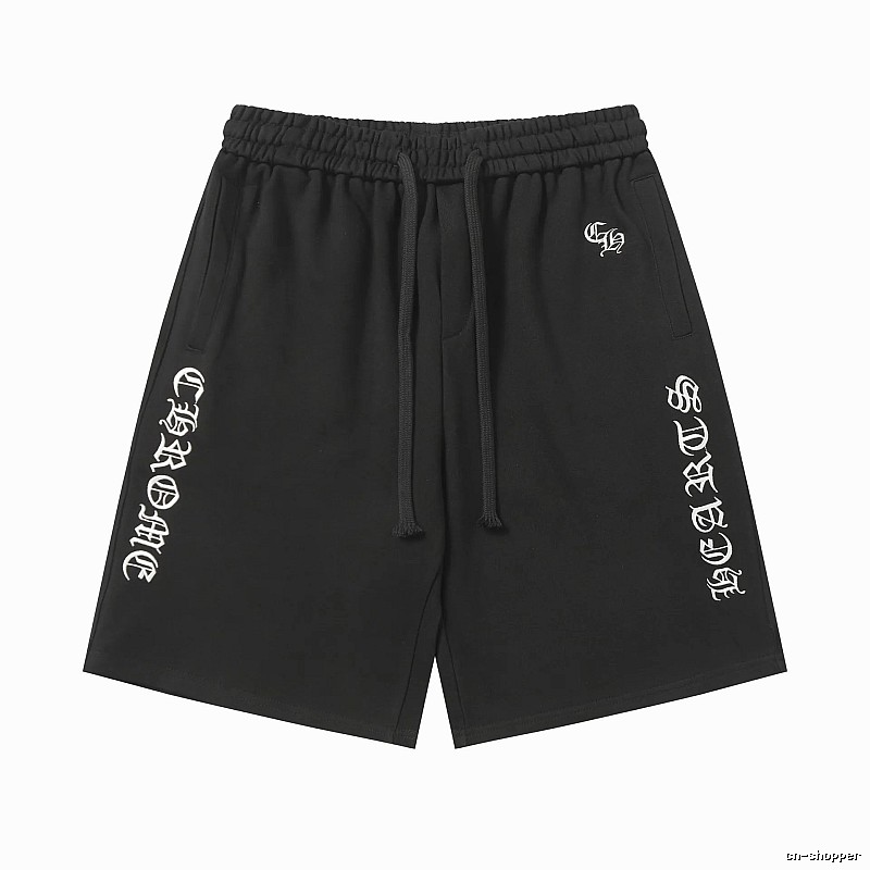 Chrome Hearts Gothic Style Black Shorts