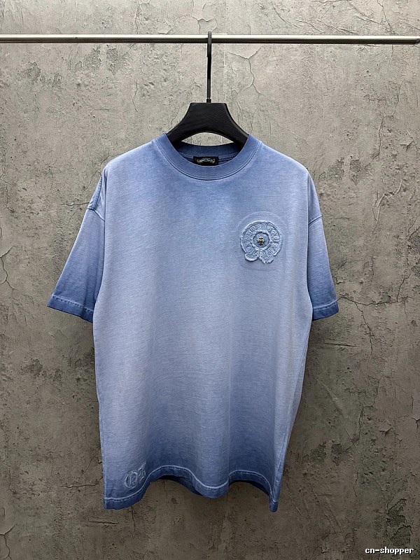 Chrome Hearts Gradient Style Blue T-shirt
