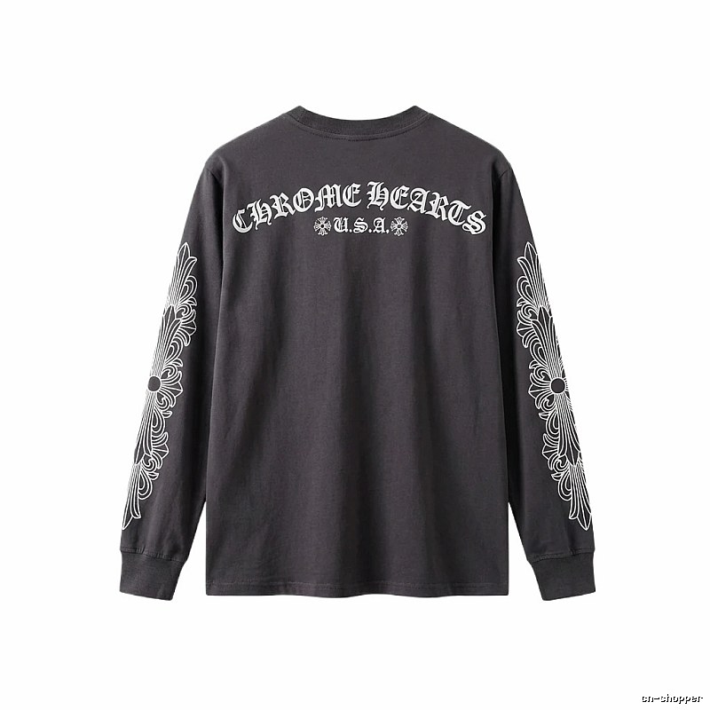 Chrome Hearts retro style black long-sleeve