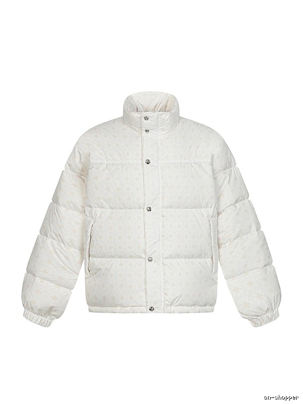 Chrome Hearts Retro Style White Cotton Coat