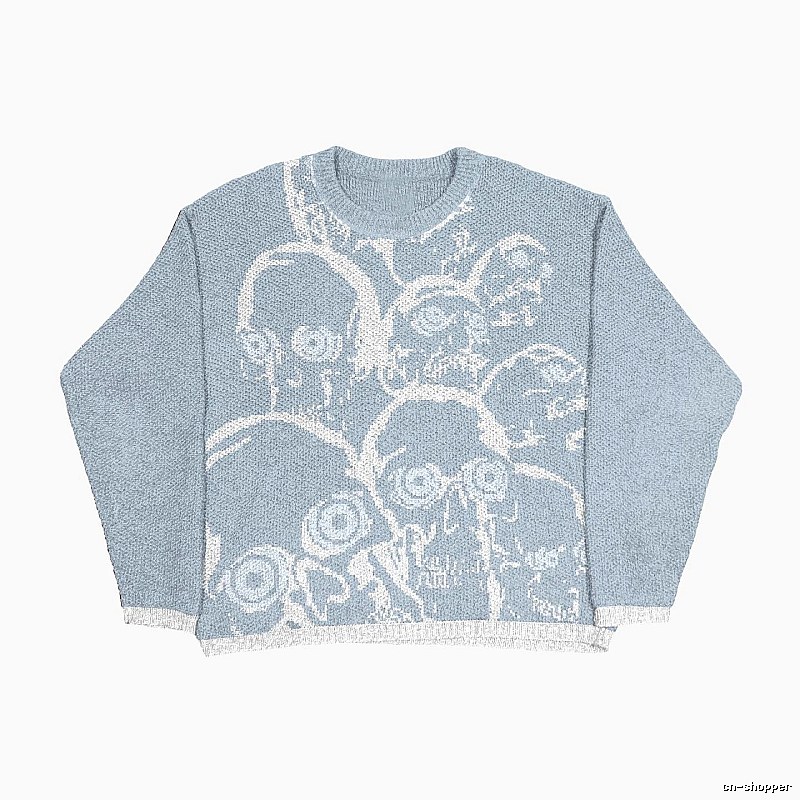 Classic Anime graphic sweater Black Knit Top with Travel-Friendly Style