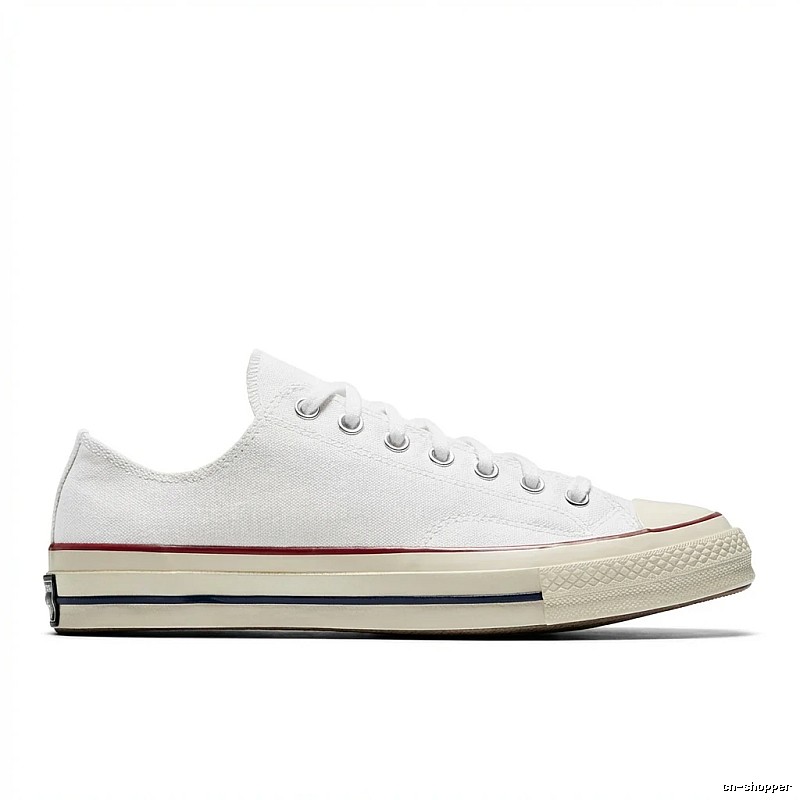 Classic white canvas shoes of Converse