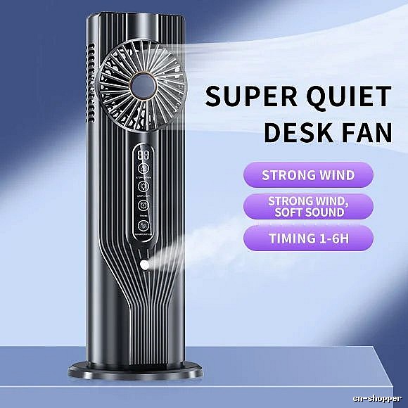 Compact Cooling Handheld Turbo Fan Black English Packaging