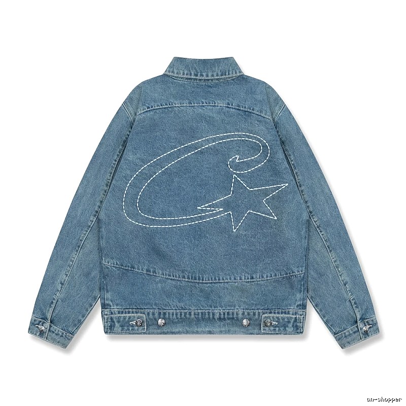 Corteiz Denim Trendy Style Coat