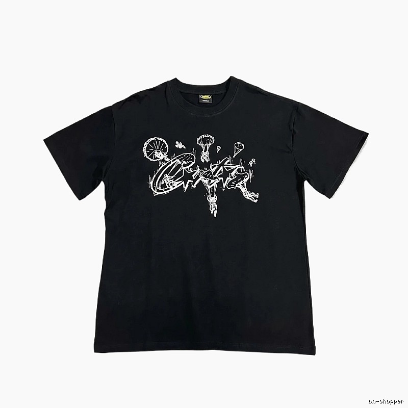 Corteiz Graffiti Style Black T-shirt
