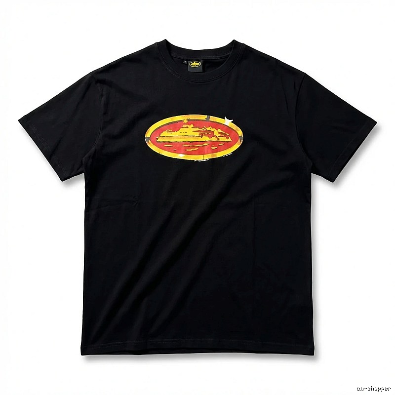 Corteiz Printed Trendy Black T-shirt