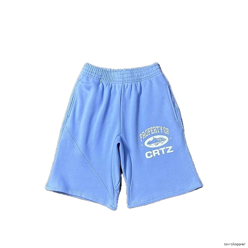 Corteiz sporty light blue shorts