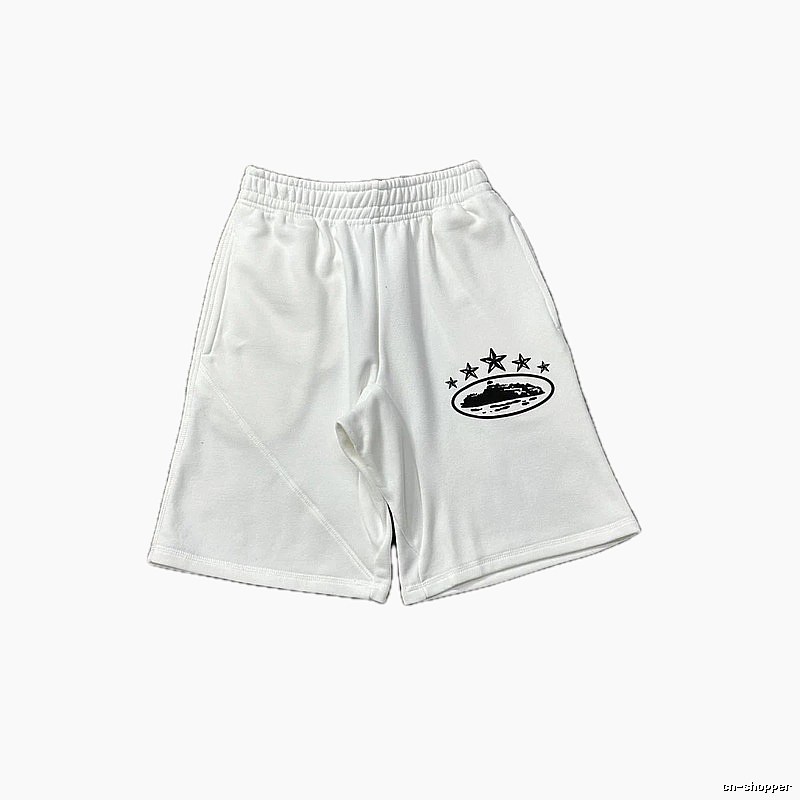 Corteiz star - printed white shorts